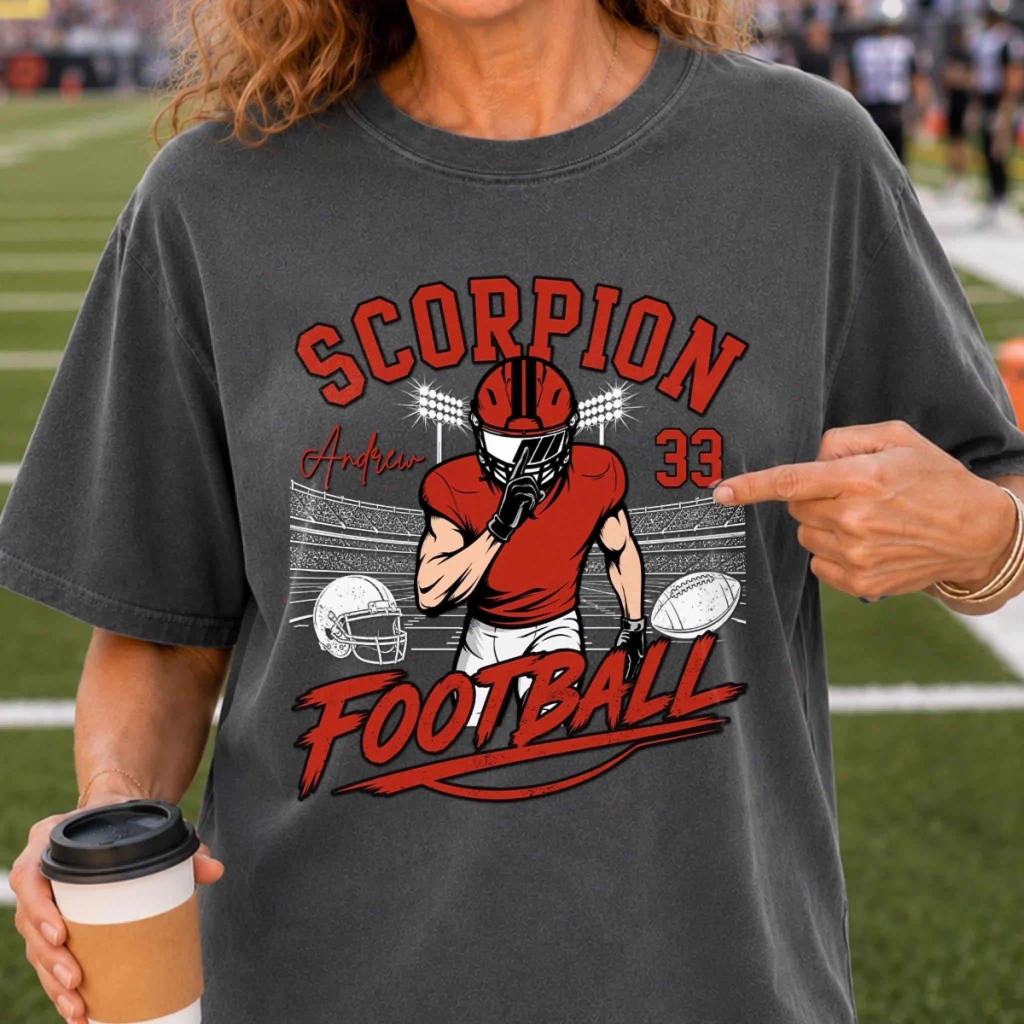 Custom America Football Comfort T-Shirt, Personalized Birthday Gift for Football Fans and Game Day Lovers