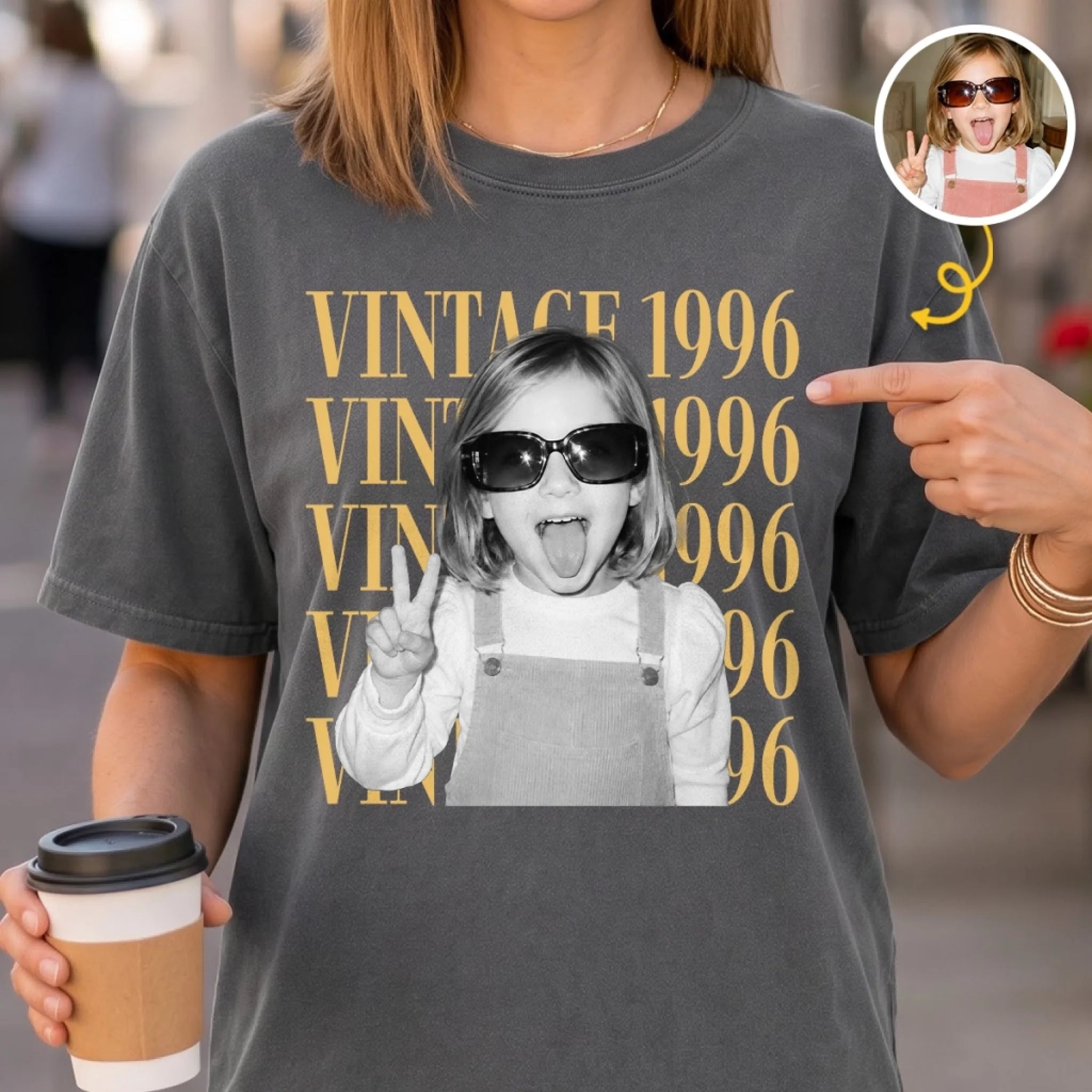 Custom Photo Comfort T-Shirt - Personalized Not Old Just Classic Birthday Gift for Men and Women