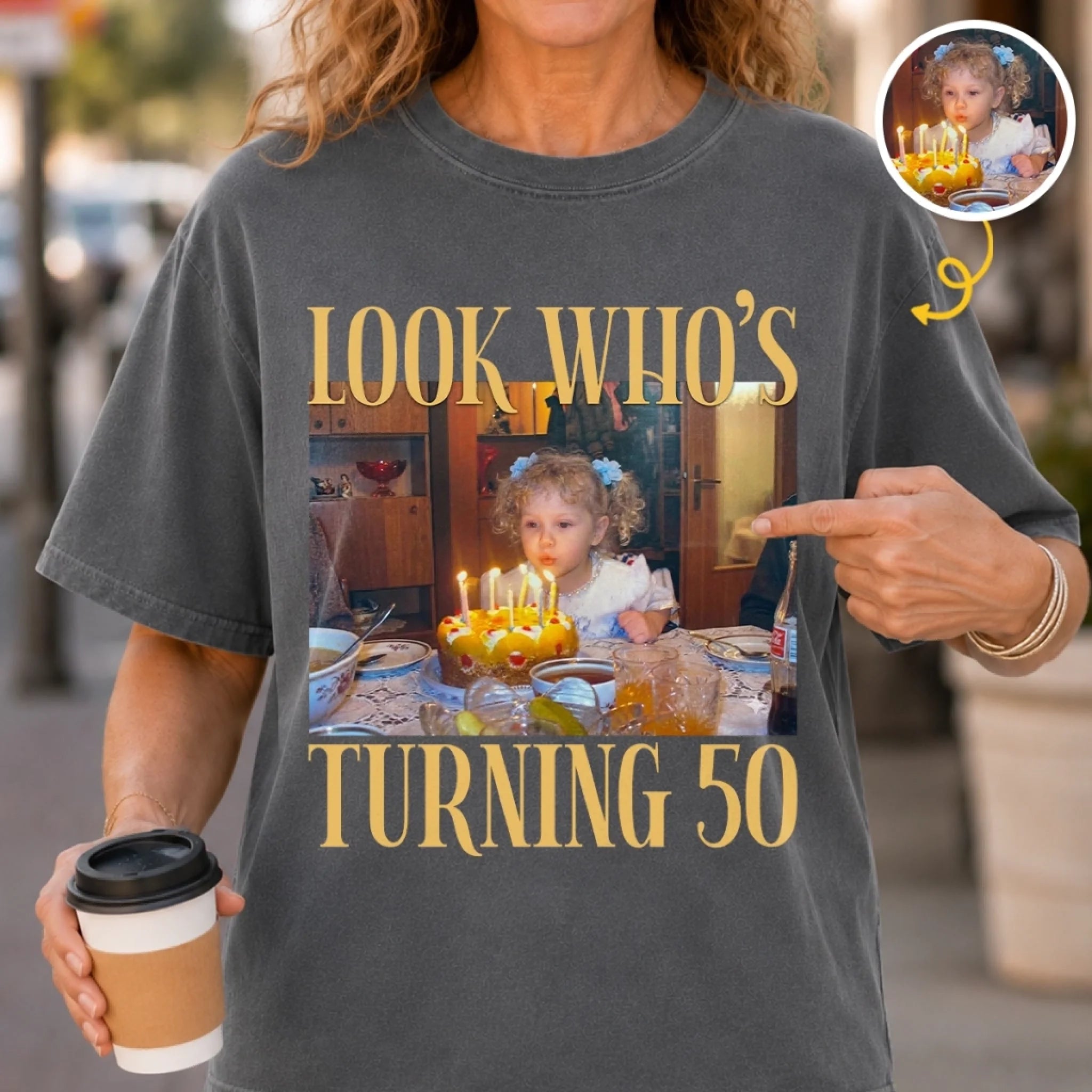 Custom Photo Comfort T-Shirt, Personalized Better With Every Year Birthday Gift for Men and Women