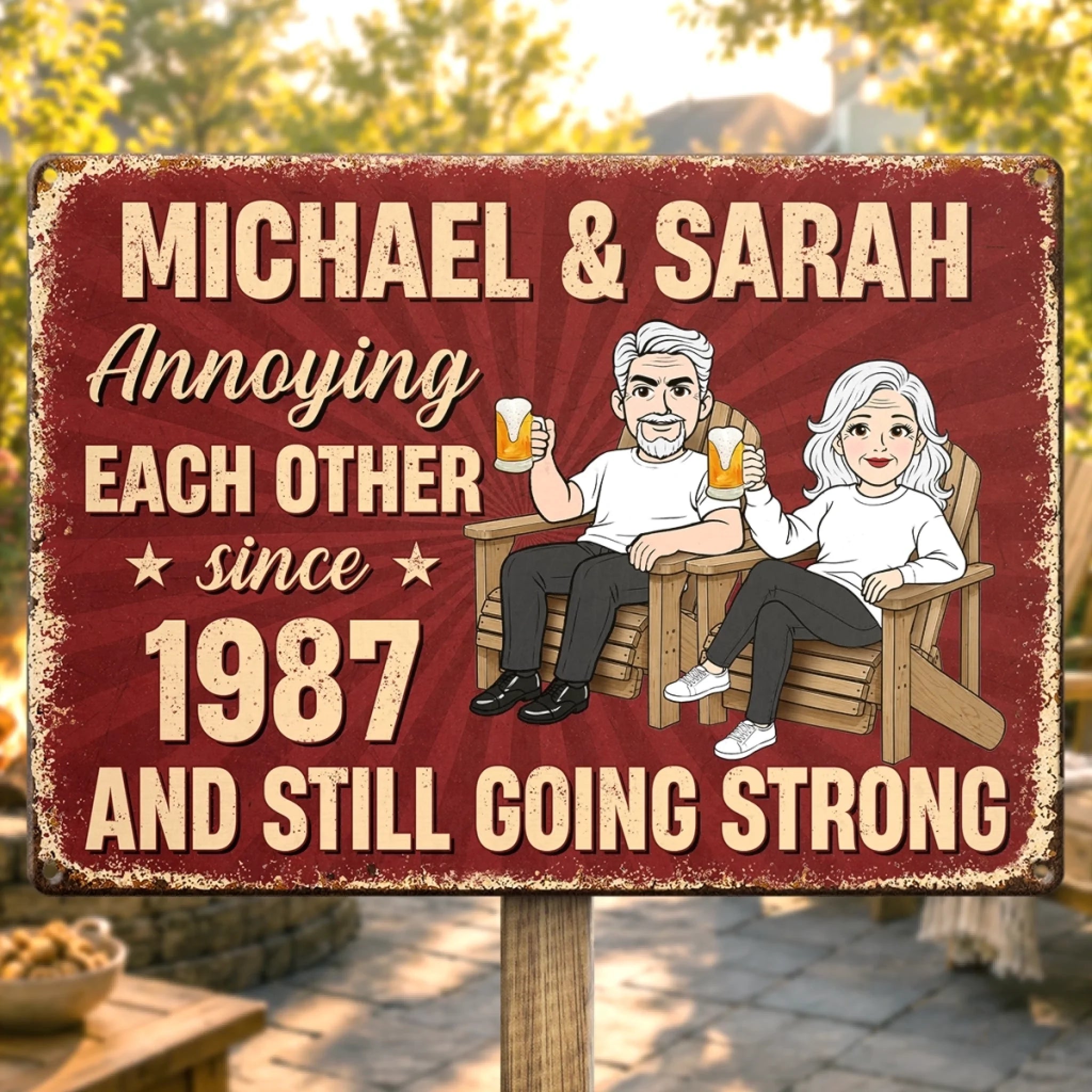 Custom Metal Sign for Couples, Personalized Home Decor Anniversary Wedding Gift, Annoying You Is My Specialty