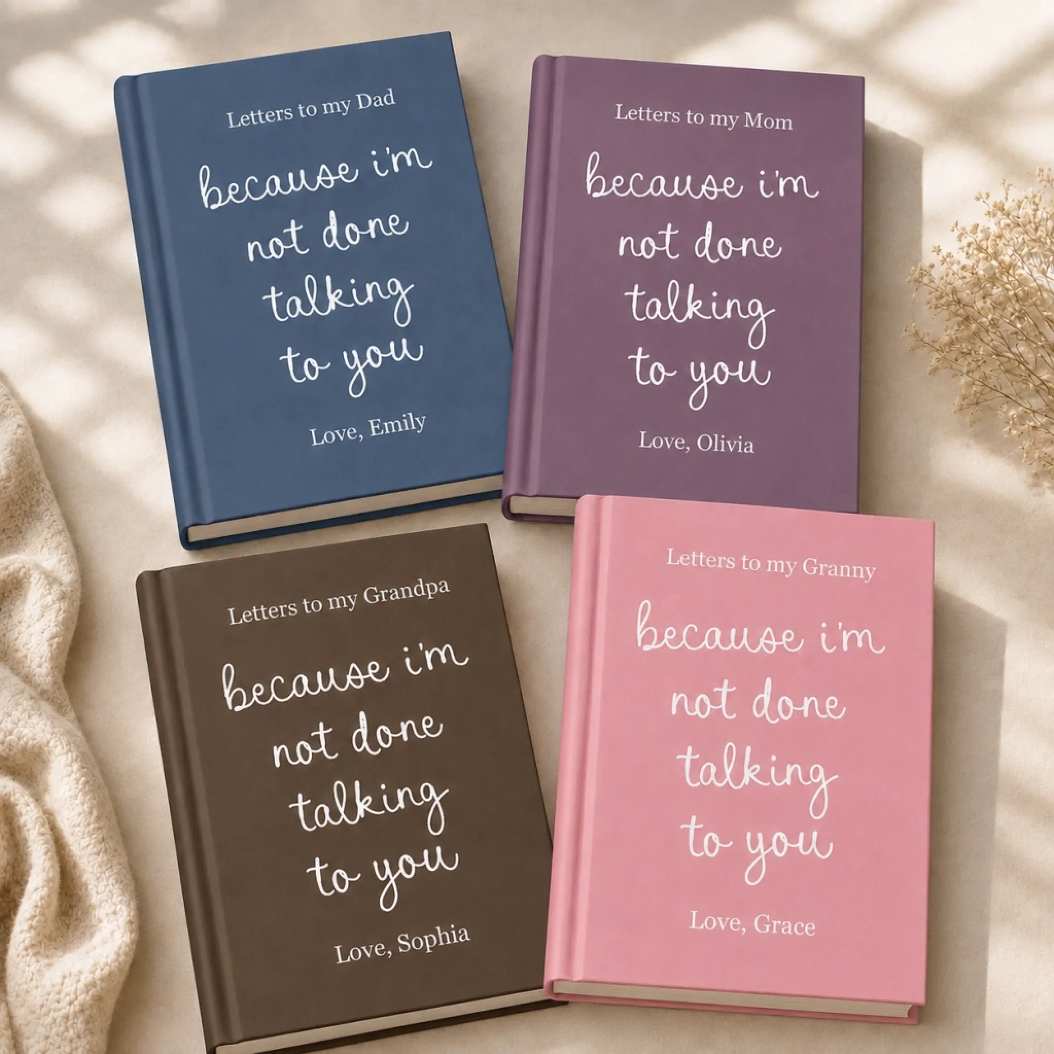 Personalized Hardcover Memorial Journal, Sympathy Gift for Loss of Mom or Dad, My Heart Still Talks to You