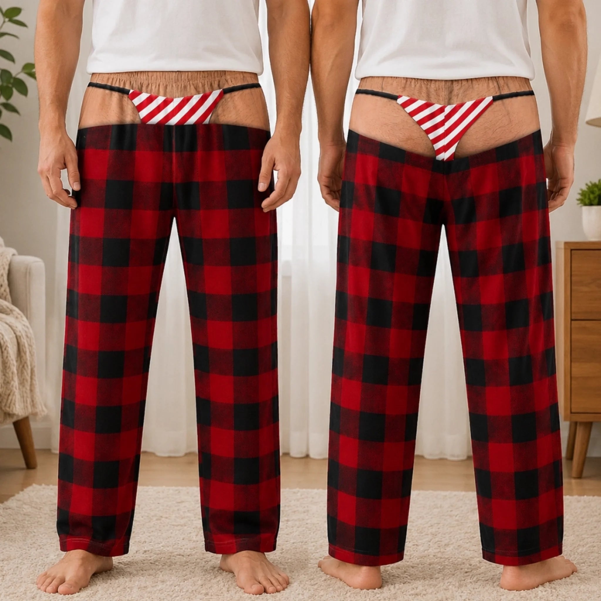 Custom Funny Pajama Pants Personalized Christmas Birthday Gift for Husband Dad Son Brother or Grandpa