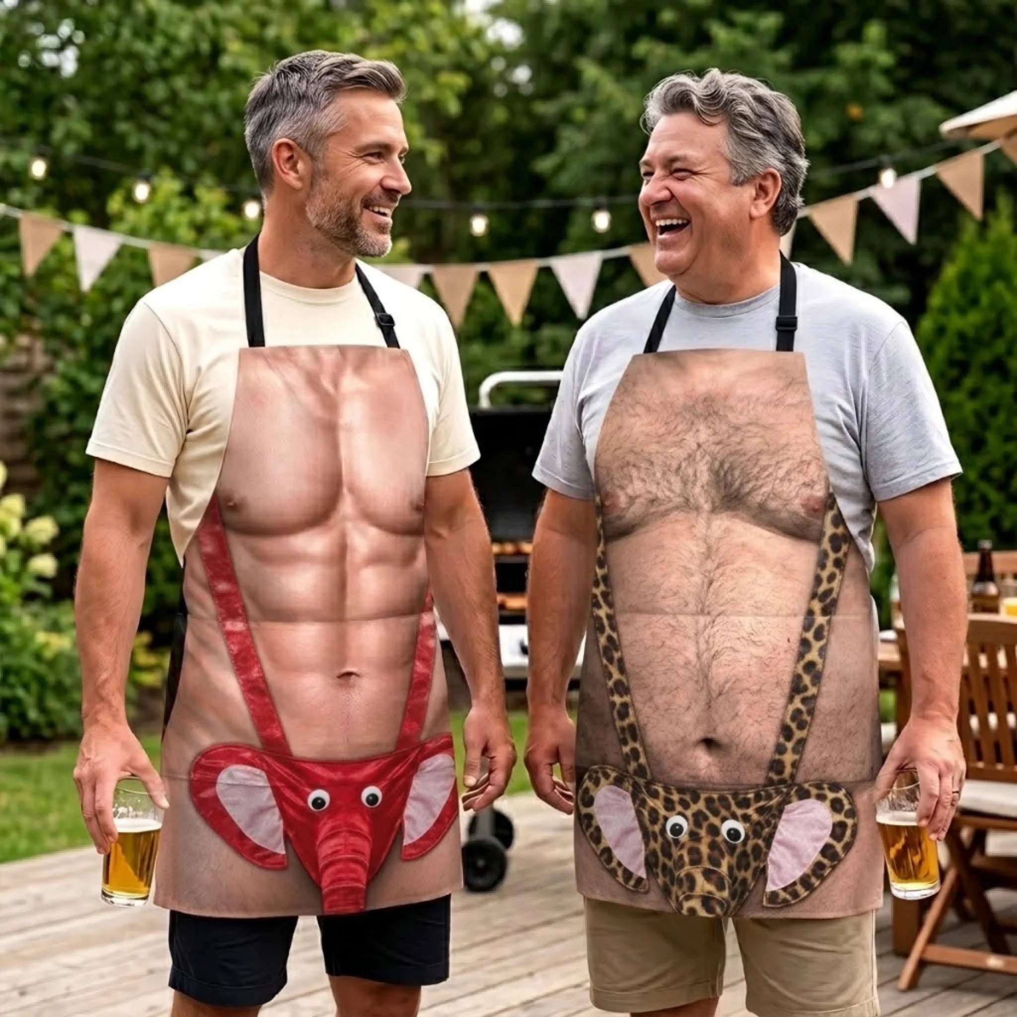 Custom Funny Patriotic Apron With Pocket, Personalized Master of the Hot Grill Gift for Dad or Husband