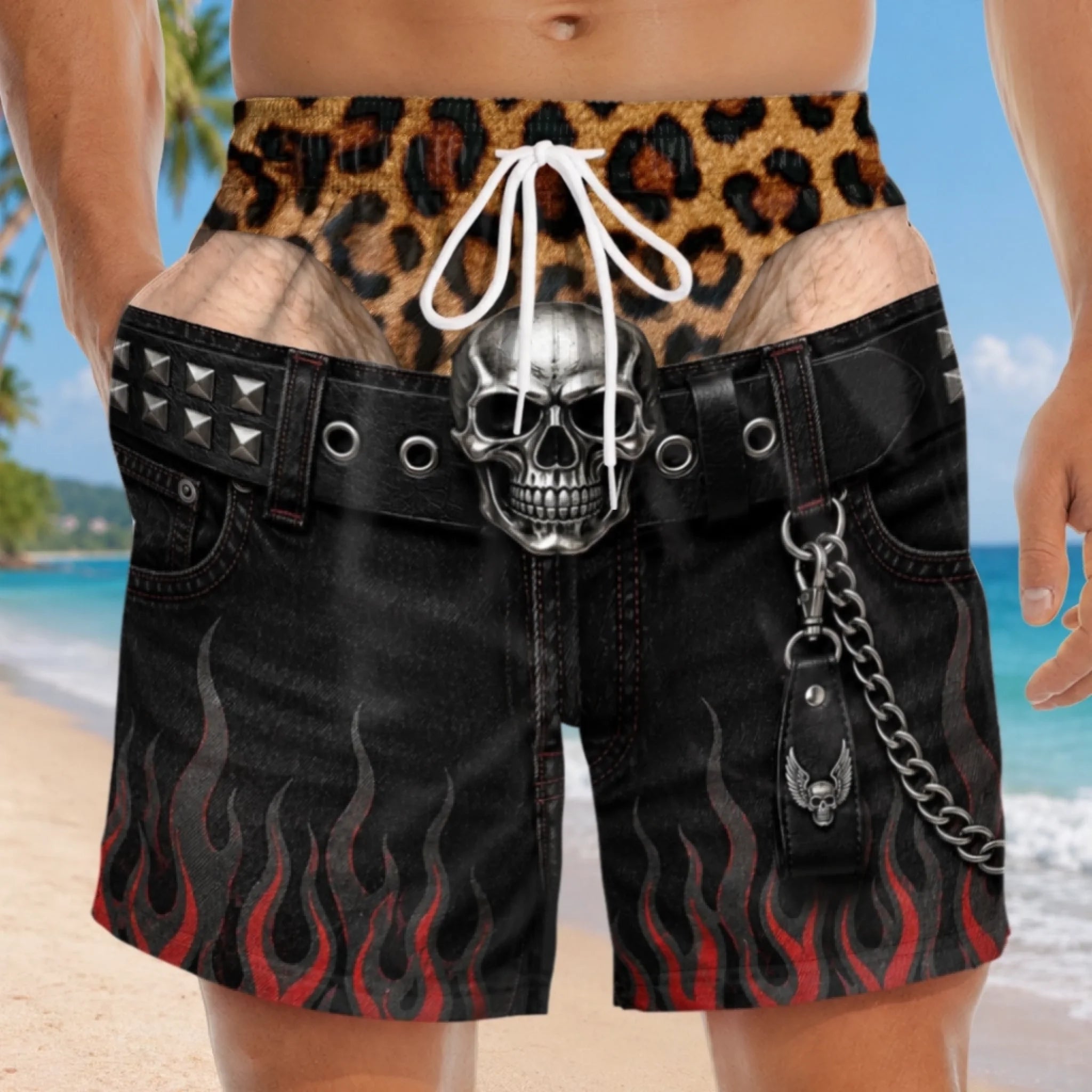 Custom Funny Men's Swim Trunks Personalized Summer Vacation Gift for Husband Dad Brother or Grandpa