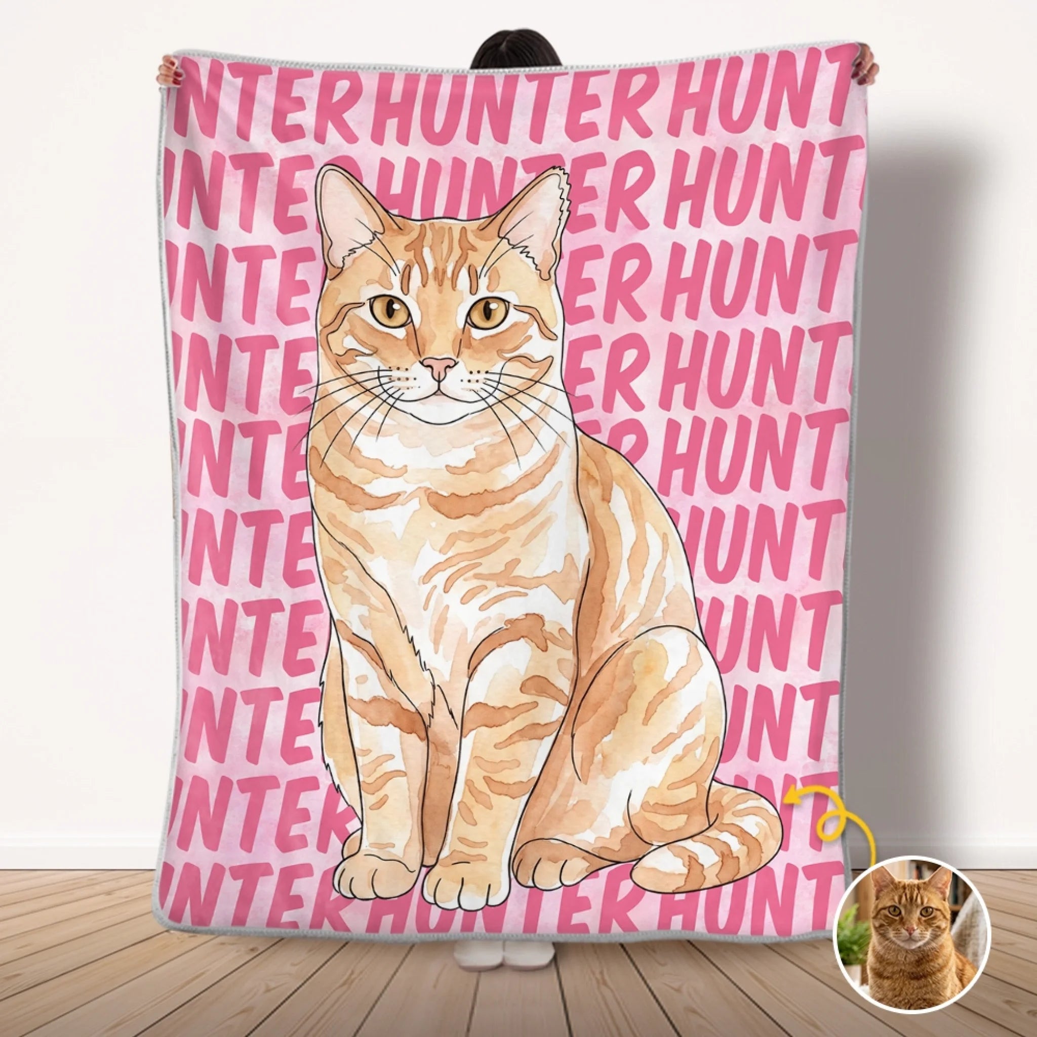 Custom Photo Blanket for Dog & Cat Lovers, Personalized Birthday Gift for Pet Moms and Dads