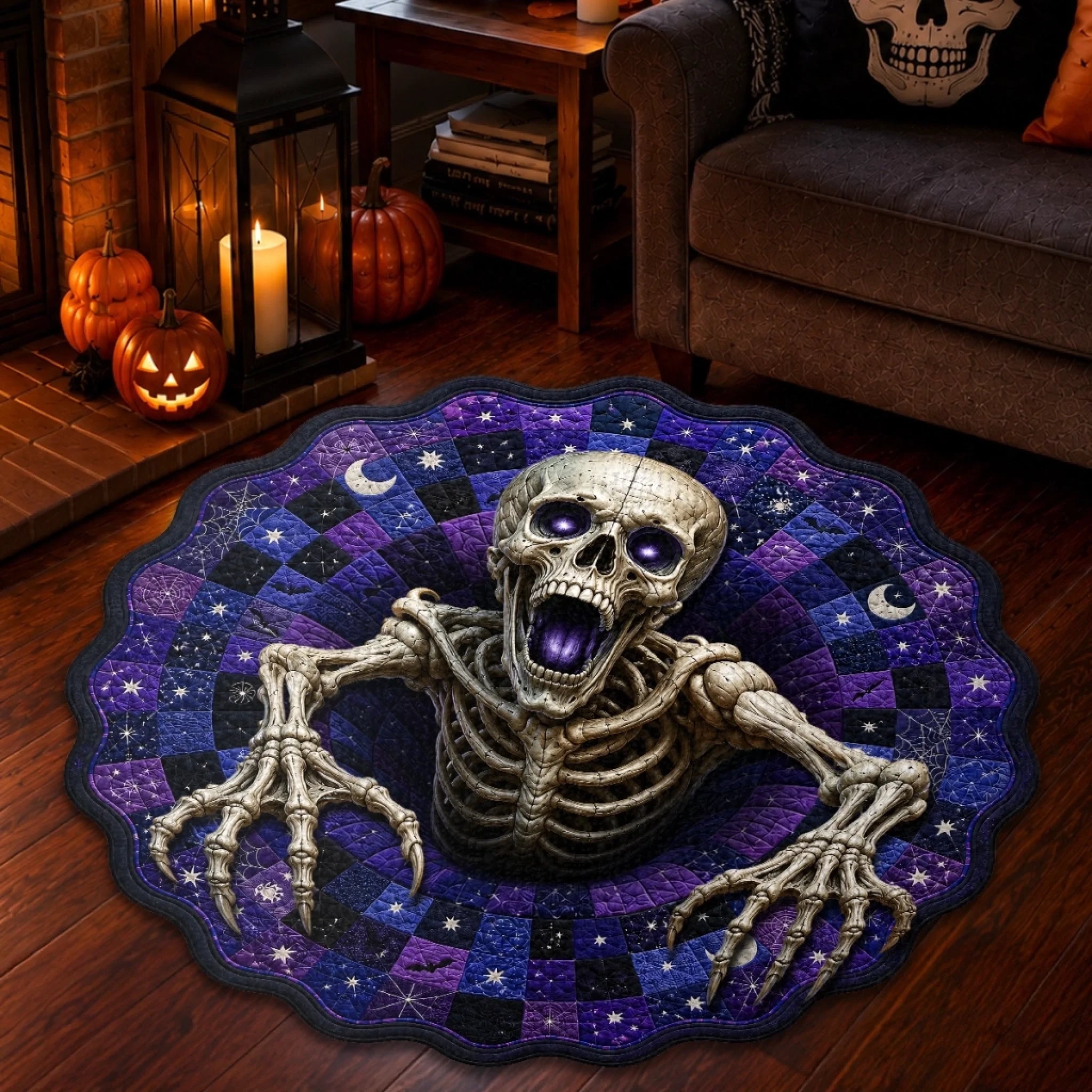 Custom Shaped Doormat Personalized Halloween Decor Gift for Mom Dad Brother Sister Dark Side Welcome Mat
