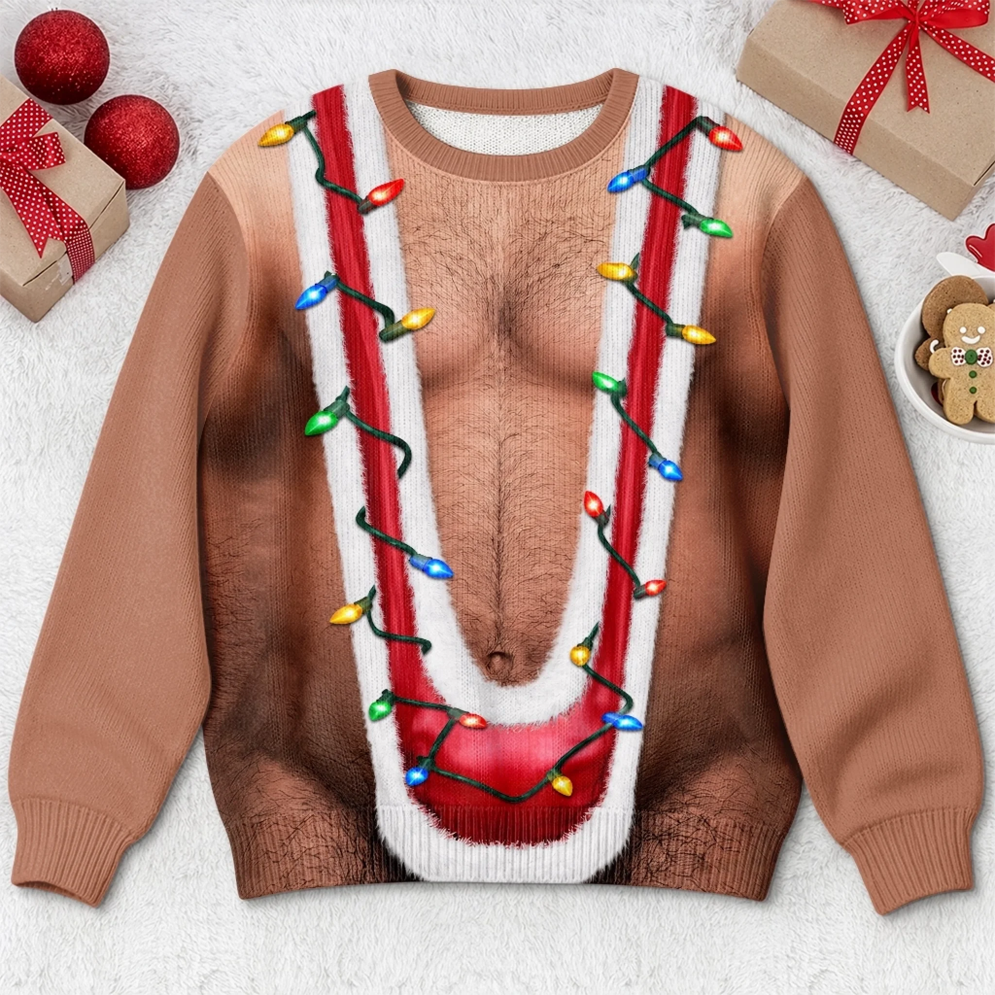 Custom Funny Patriotic Ugly Sweatshirt, Personalized Gift for Husband, Dad, Grandpa, Son or Brother