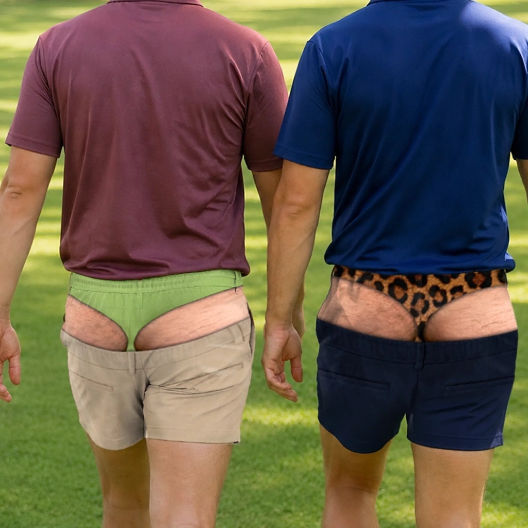 Custom Funny Patriotic Casual Shorts, Personalized Sun Out Buns Out Gift for Golf and Sports Lovers