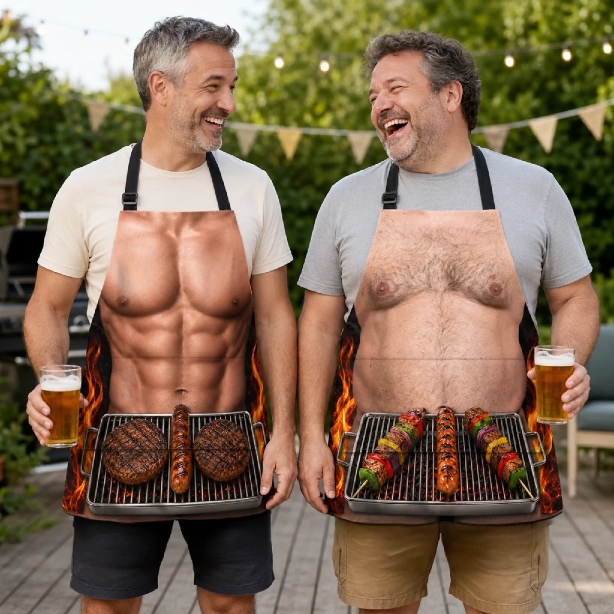 Custom Funny Apron With Pocket Personalized Born To Grill BBQ Gift for Dad Husband Grandpa or Brother