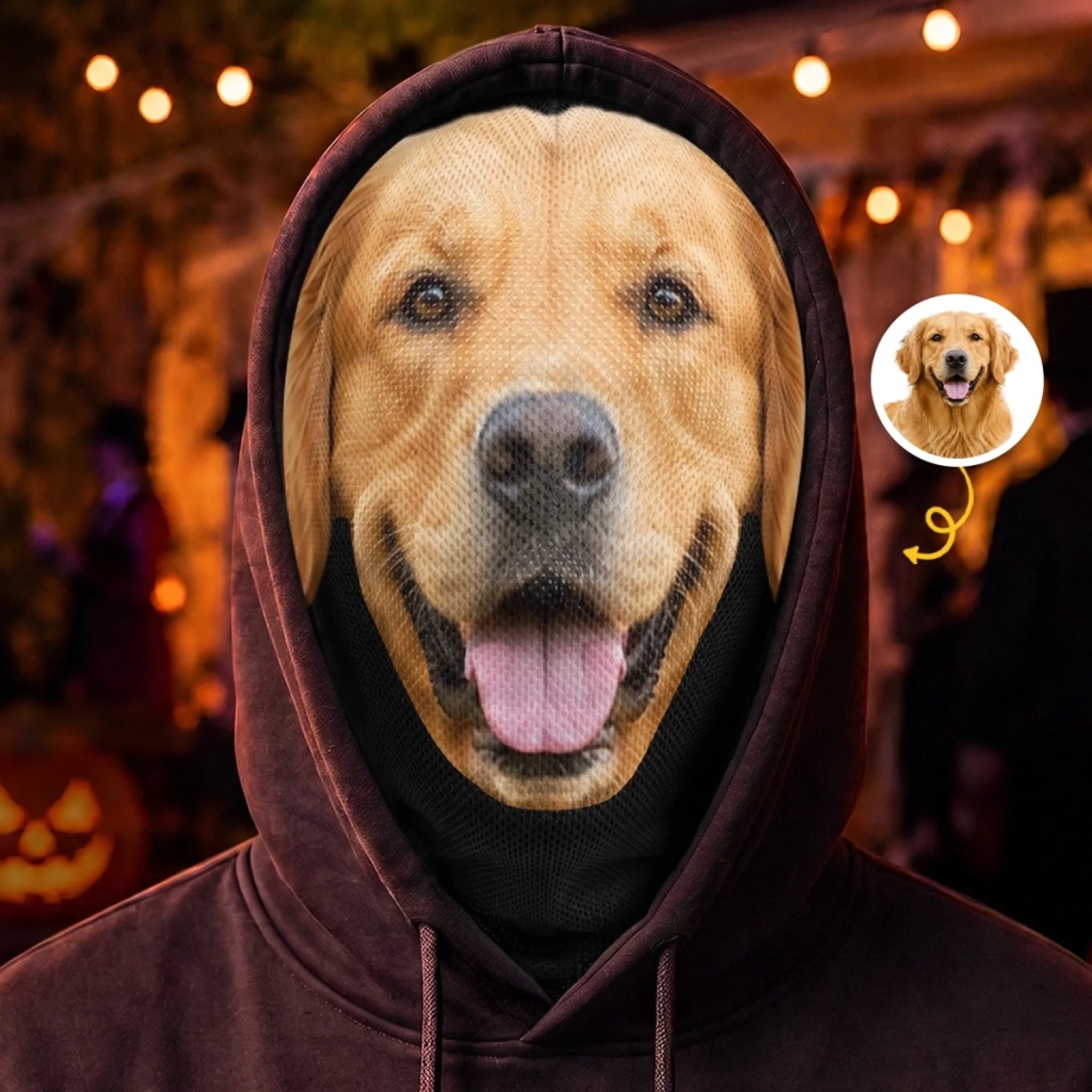 Custom Photo Balaclava Mask, Personalized Pet Face Halloween Birthday Gift for Dog and Cat Lovers