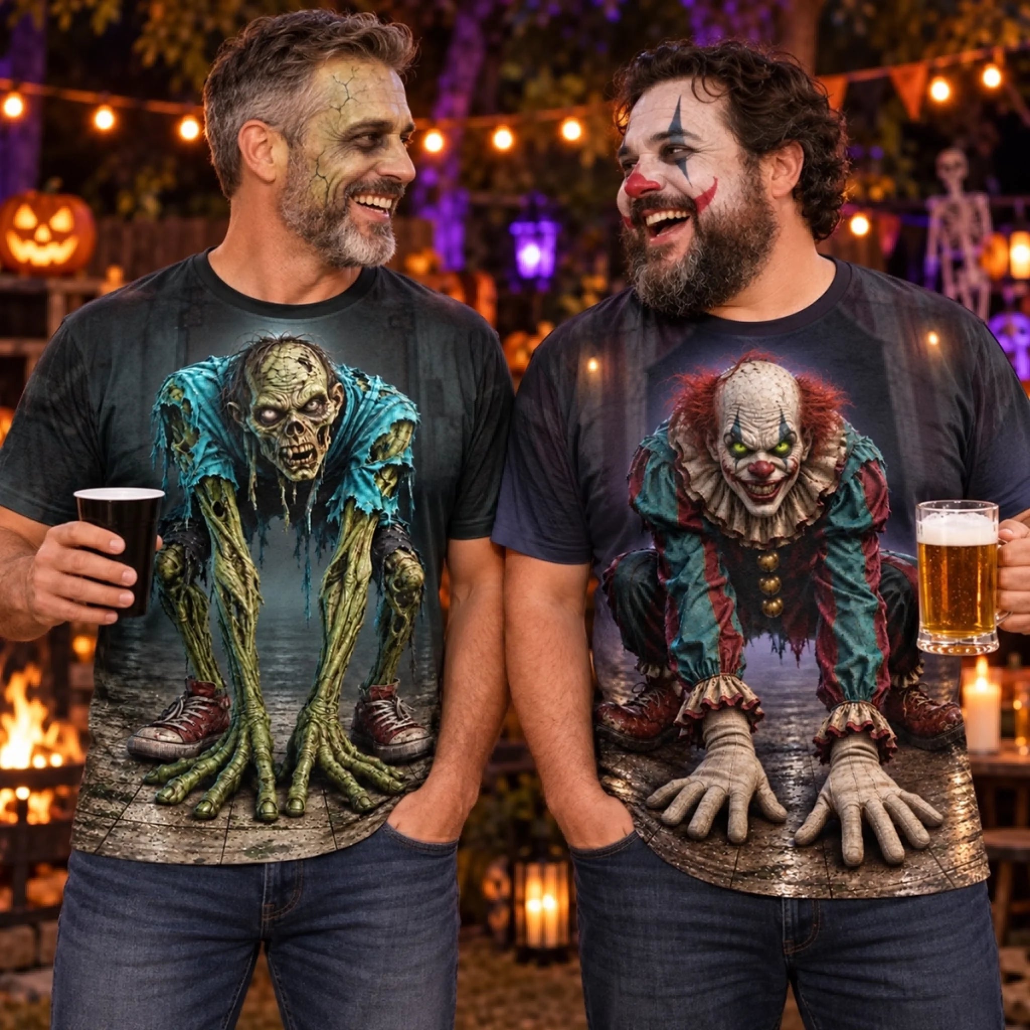 Custom Zombie T-Shirt Personalized Halloween Birthday Gift for Husband Dad Son Brother or Grandpa