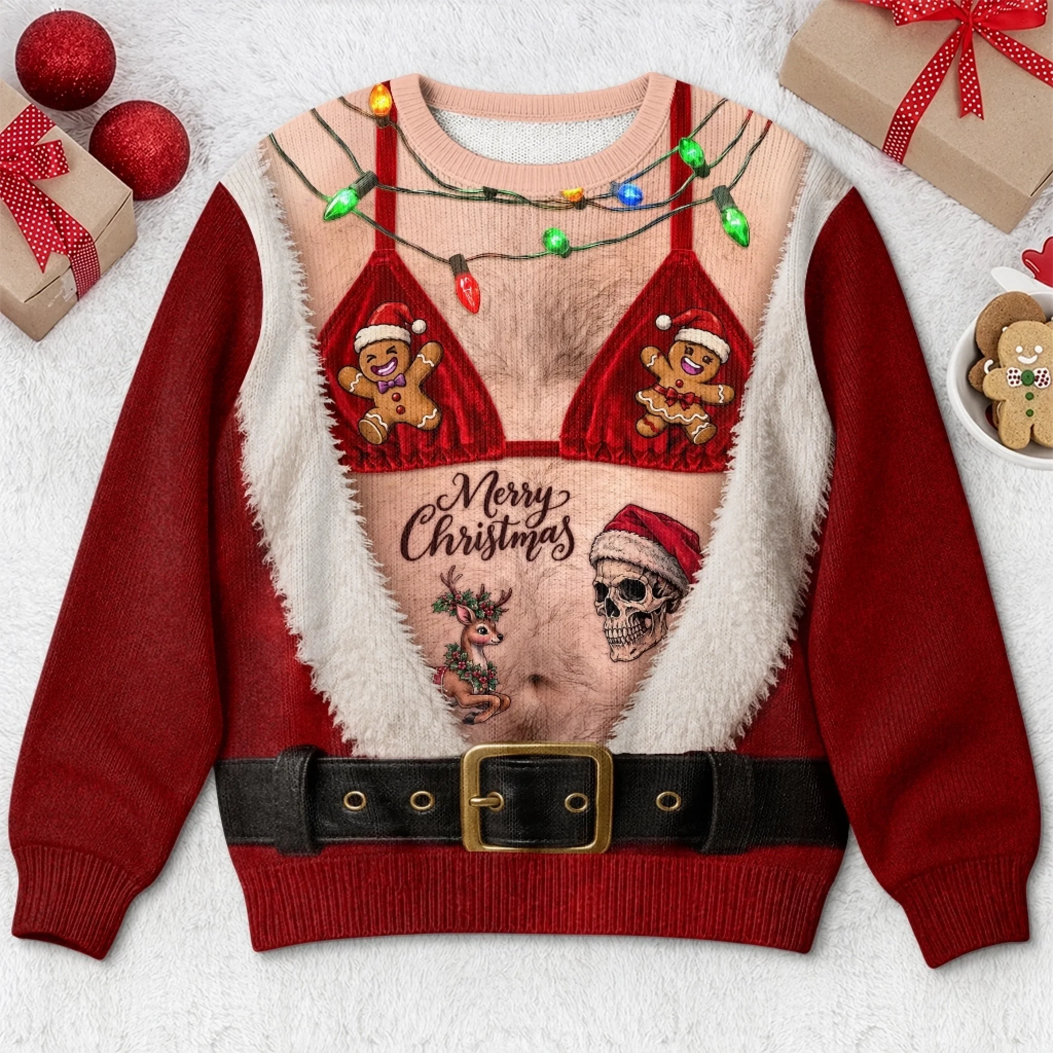 Custom Funny Ugly Sweatshirt, Personalized Christmas Birthday Gift for Husband Dad Son Grandpa