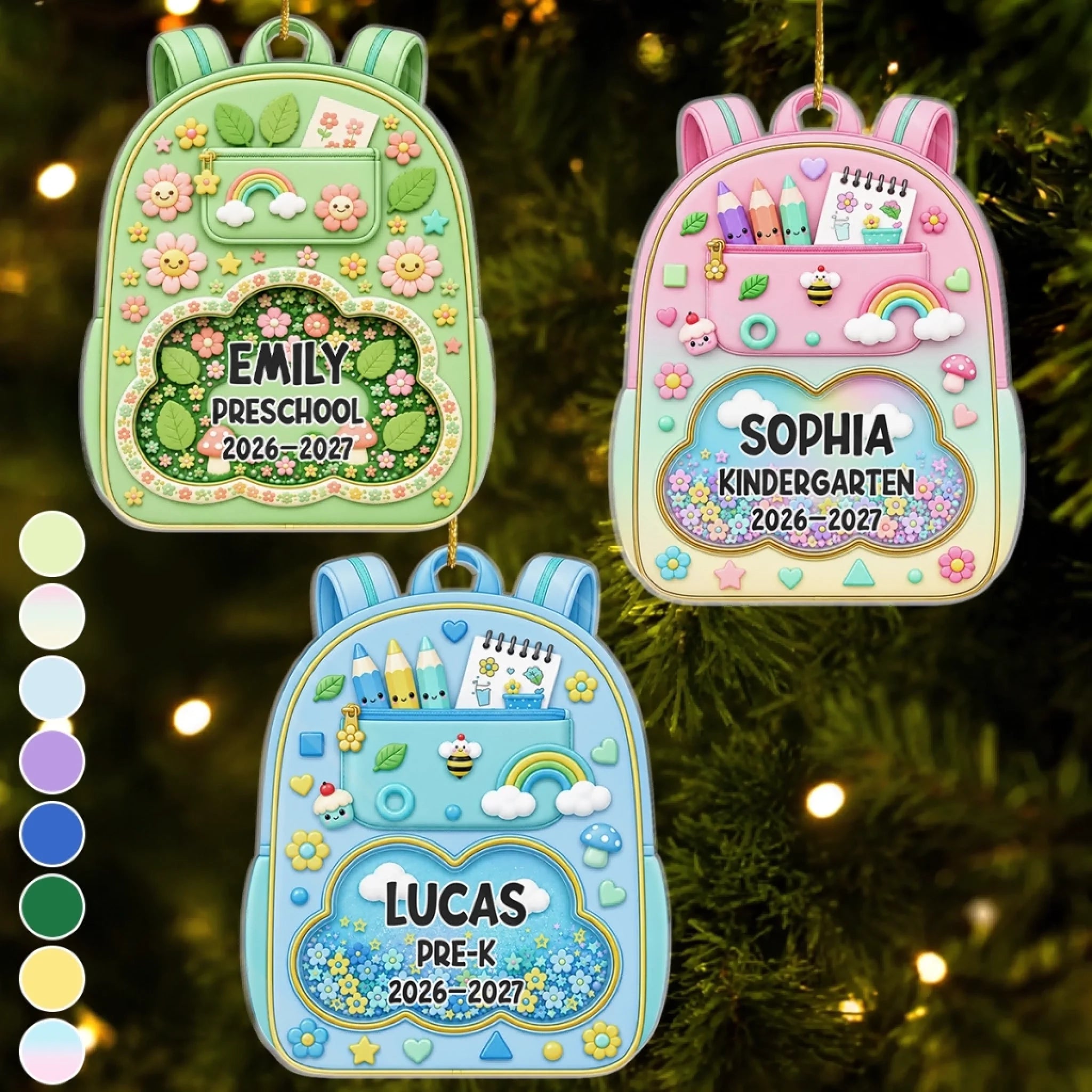 Custom Acrylic Ornament Personalized Christmas or Birthday Gift for Kids Learning With So Much Fun
