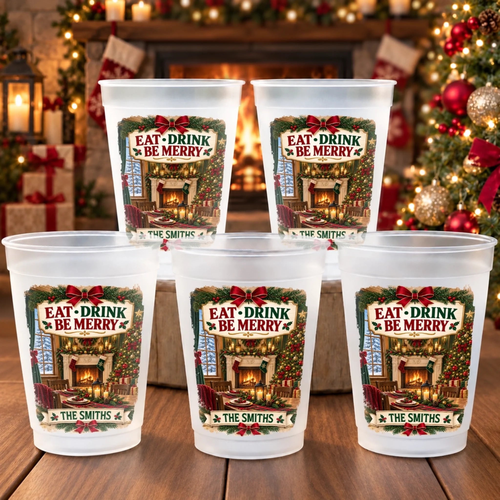 Custom Party Cups Personalized Christmas and Birthday Gifts for Mom Dad Brother Sister