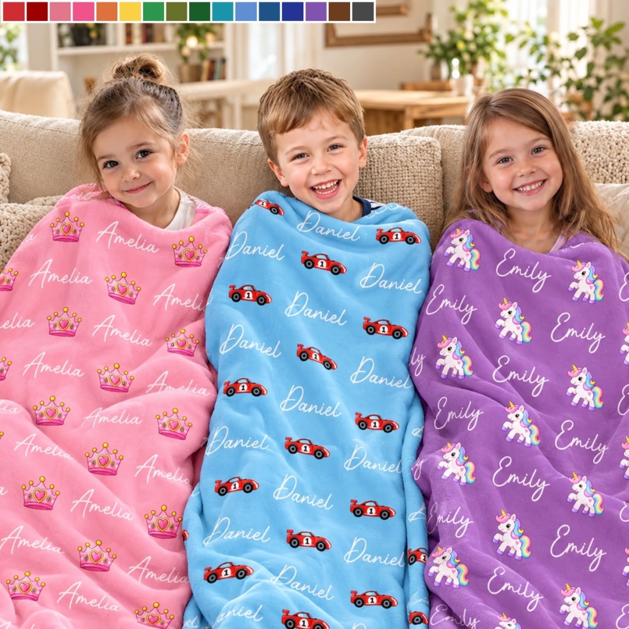 Custom Blanket Personalized Birthday Gift for Kids, Always Loved Always Shining Bright