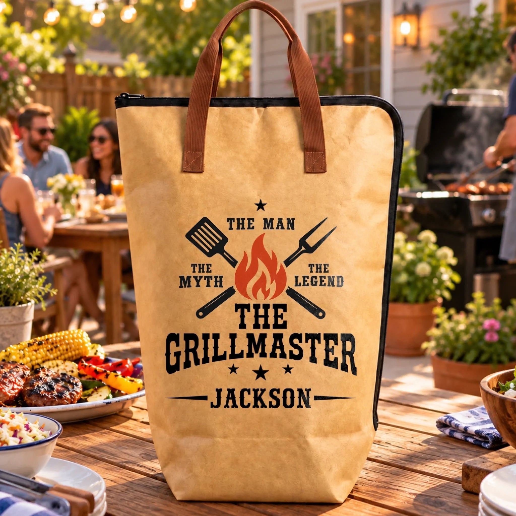 Personalized BBQ Blanket for Men, Custom Grillmaster Gift for Dad, Husband or Pitmaster