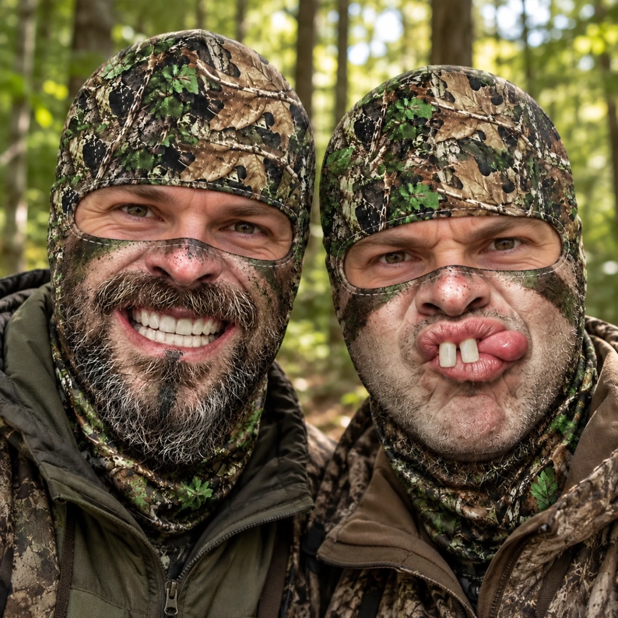 Custom Funny Camouflage Face Personalized Ski Mask, Hunting Gift for Men