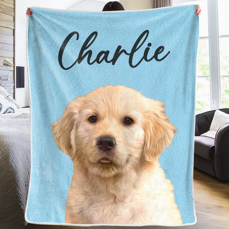 Personalized Custom Photo You Are My Sunshine Dog & Cat Blanket, Christmas Gift for Pet Owners