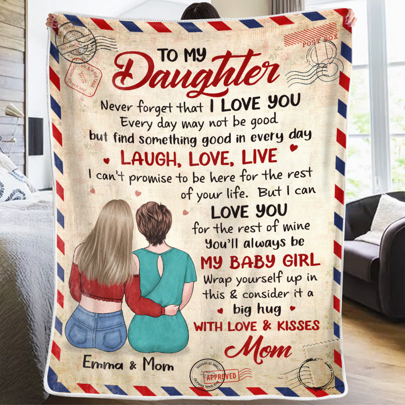 Your Smile Lights Up My World Personalized Family Blanket, Birthday Gift from Mom or Grandma