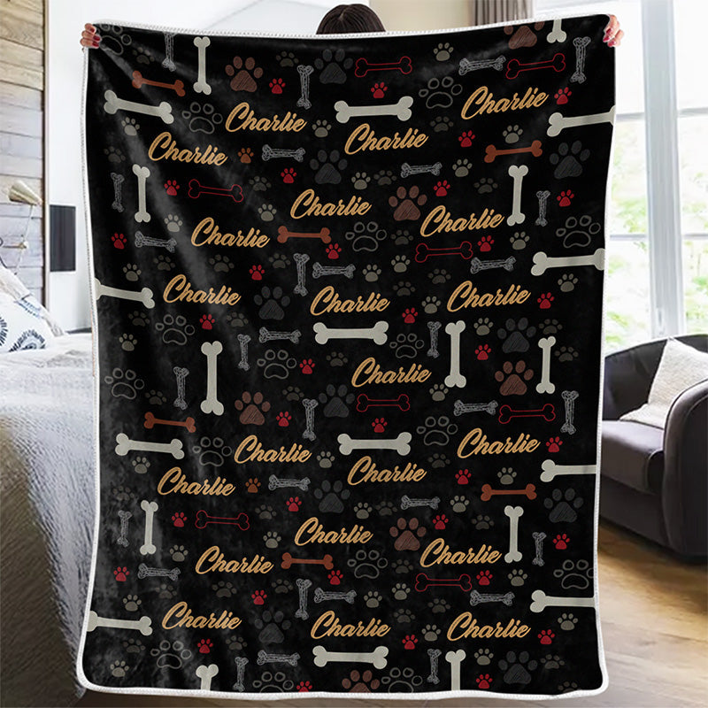 Too Cute To Be Grounded Personalized Dog Blanket, Custom Pet Photo Gift for Dog Owners and Pet Lovers