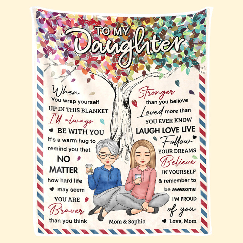 You Are a Blessing in My Life Personalized Family Blanket, Birthday Gift from Mom or Grandma
