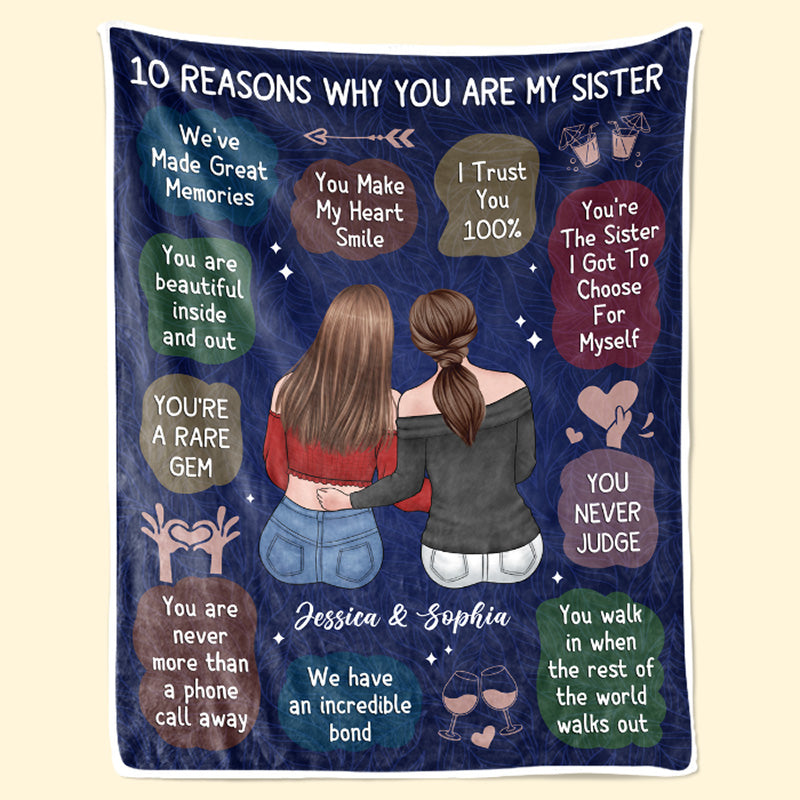 We Have an Incredible Bond Personalized Bestie Blanket, Custom Christmas Gift for Best Friends Sisters