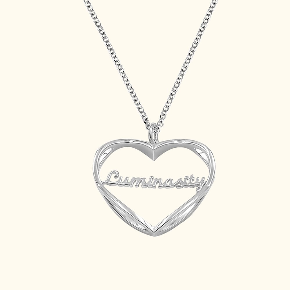 Personalized Heart Infinity Name Necklace