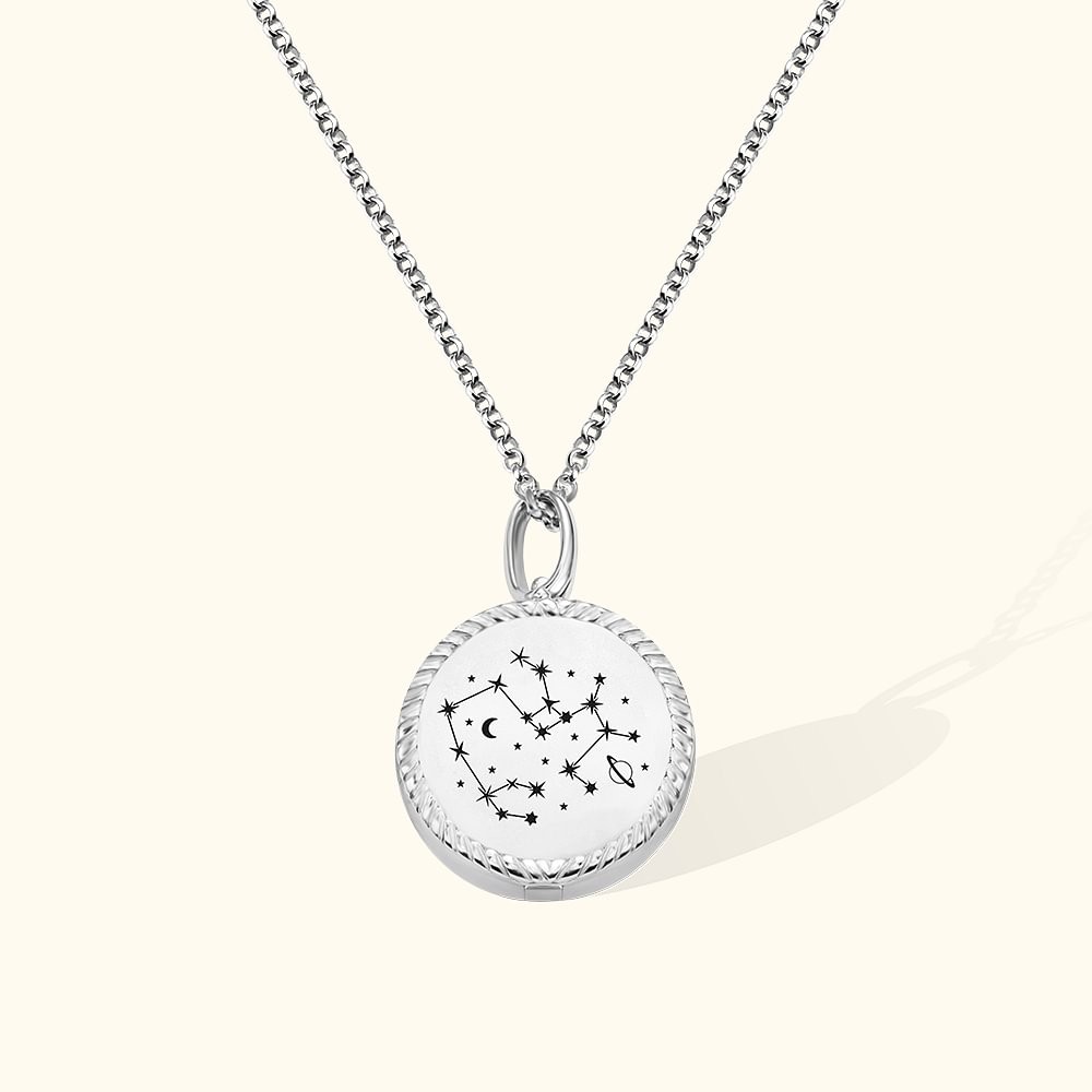 Personalized Constellation Locket Necklace with Photos