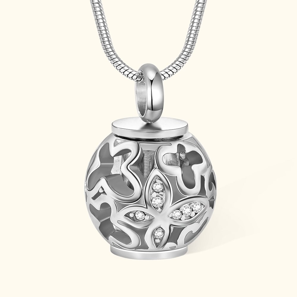 Memorial Gifts Personalized Butterfly Locket Urn Necklace Pet Urn Human Ashes Memorial Jewelry Sympathy Gift