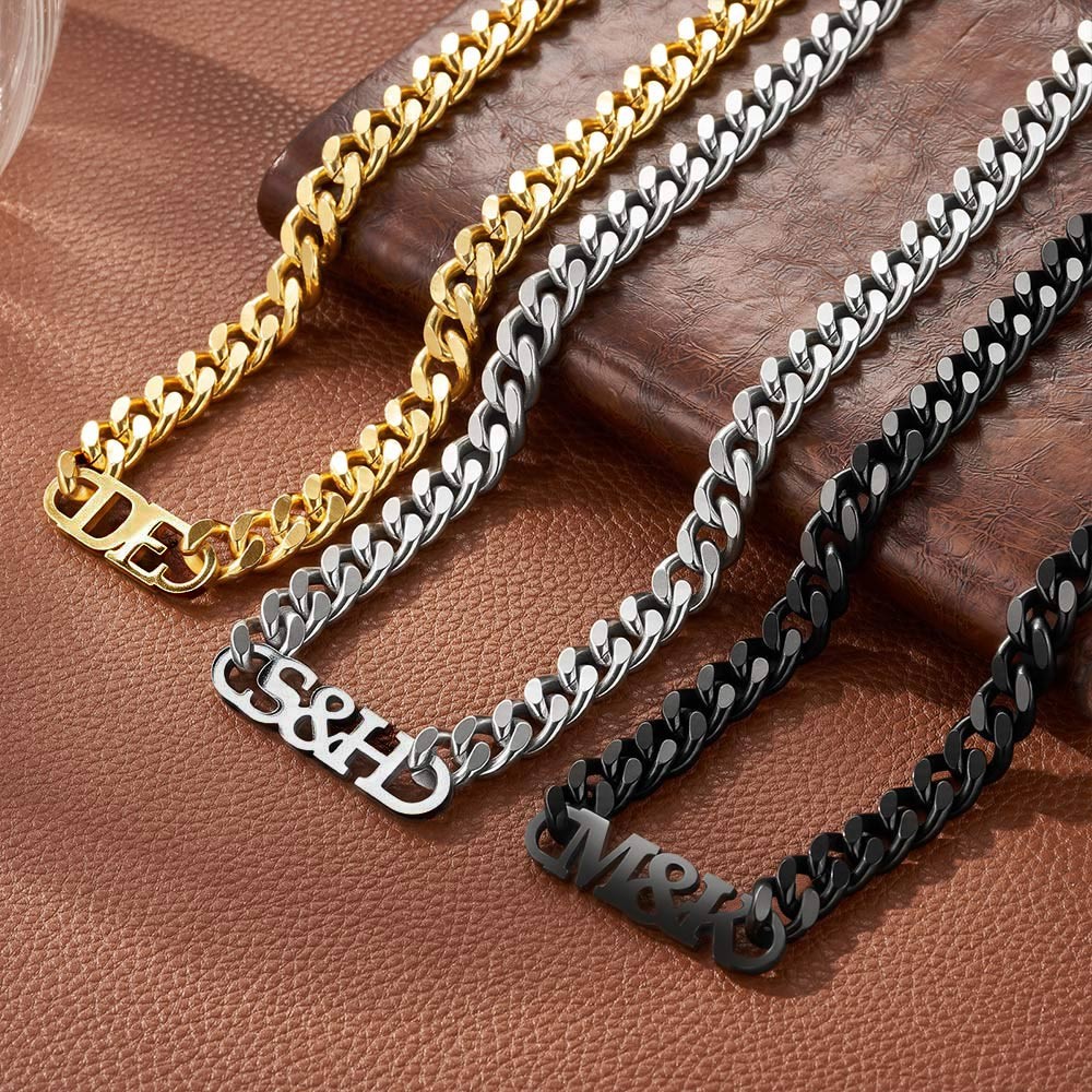 Personalized Minimalism Name Necklace Daily Versatile Jewelry Valentine's Day Anniversary Birthday Gift for Women Men