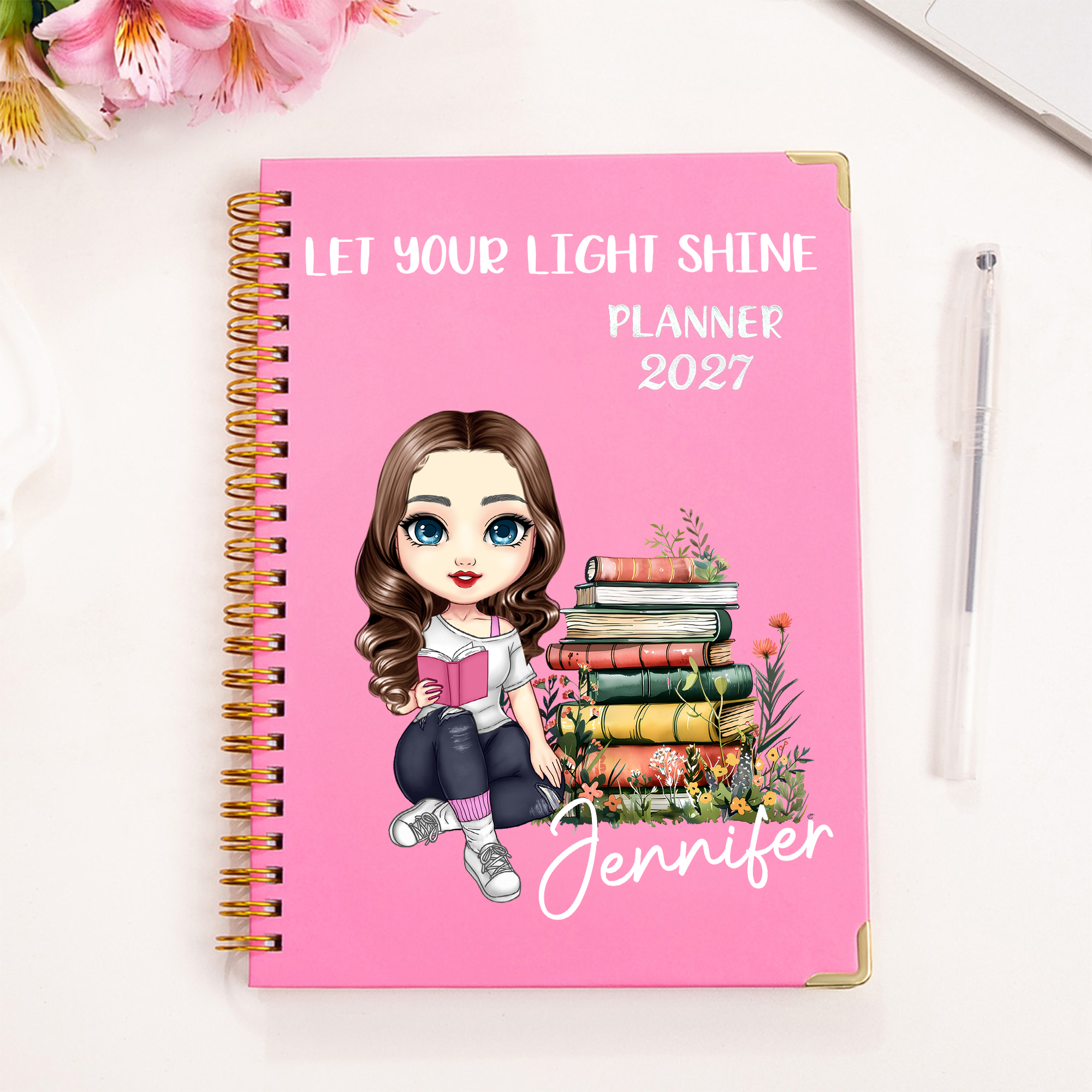 Start with A Planned Day - Personalized 2026 Planner Name A5 Notebook